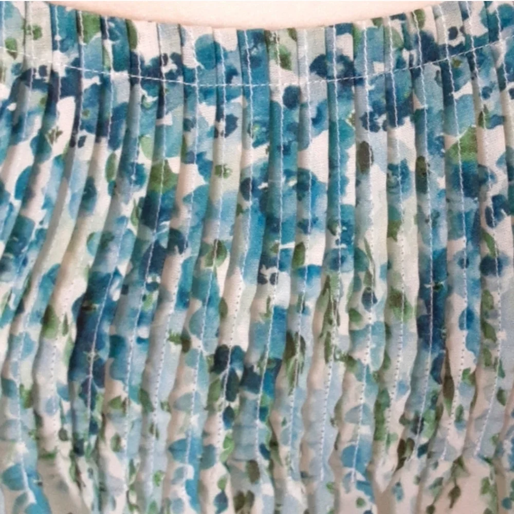 NWT Christy Dawn The Lily Cottage Core Dress in Morning Gladiola Blue/White Sz M